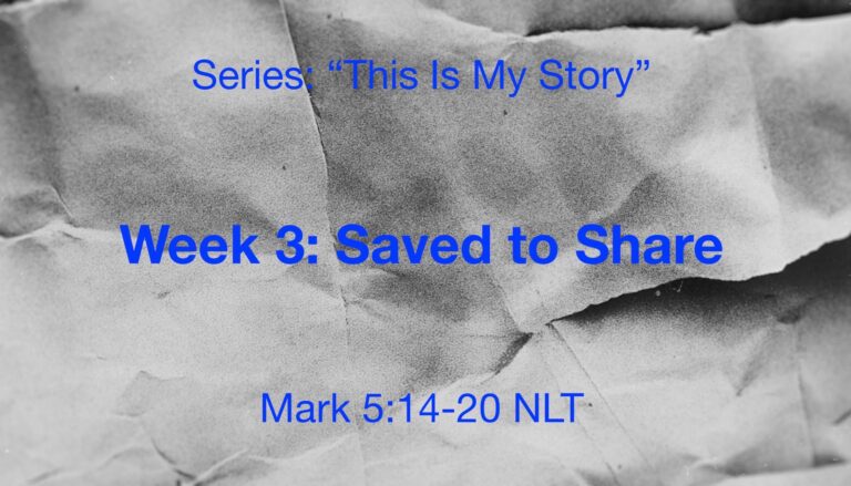 Series Title Card: This Is My Story - Saved to Share